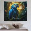 PAZZK Parrot Wall Tapestry Poster, Decorative Wall Hanging, 130 x 150 cm view 1