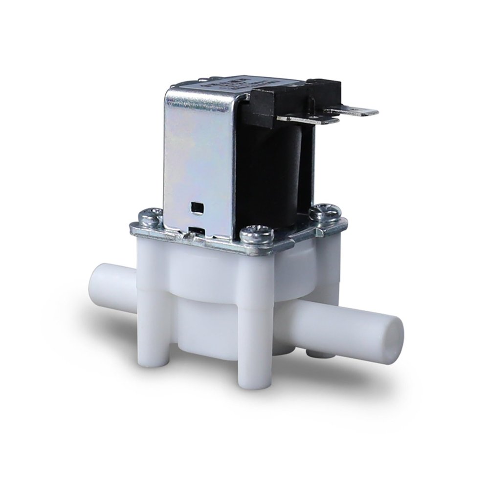 6.3 mm/9.5 mm Motorized Plastic Solenoid Valve with Direct Opening for RO and Purified Water Machines, 12 V/24 V/220 V (6.3 mm, DC24V, Normally Open)