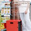HARIPYER Collapsible Folding Cart with Wheels and Telescoping Handle view 2