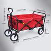 HARIPYER Folding Garden Wagon, Pull Cart for Outdoor Camping, Grilling, Gardening, Shopping and Beach Trips view 3