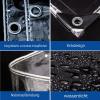 X1NGFU Transparent Waterproof PVC Tarp, 0.35 mm, Foldable, 1.3 x 1.5 m view 2