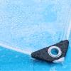 X1NGFU Transparent Waterproof PVC Tarp, 0.35 mm, Foldable, 1.3 x 1.5 m view 4
