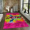 Colorful Street Art Area Rug, Hip-Hop Doodle Graffiti Giraffe Pattern, Rectangular Kids' Room Rug, 60 x 90 cm view 2
