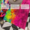 Colorful Street Art Area Rug, Hip-Hop Doodle Graffiti Giraffe Pattern, Rectangular Kids' Room Rug, 60 x 90 cm view 3