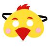 Jtnohx Felt Chicken Masks for Kids, Halloween Costume Masks, 10-Pack view 1