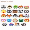Jtnohx Felt Chicken Masks for Kids, Halloween Costume Masks, 10-Pack view 4