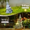 Yeomoo Garden Gnomes with Flowers, Solar-Powered Outdoor Decor view 4