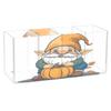 JUMBEAR Halloween Cute Elf Old Man Acrylic Pen and Pencil Holder, 4 Compartments view 1