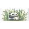 JUMBEAR Panda Eating Bamboo Acrylic Pen Holder, 4 Compartments view 2