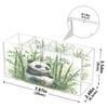 JUMBEAR Panda Eating Bamboo Acrylic Pen Holder, 4 Compartments view 3