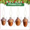 Watayo 12-Piece Gold Glass Pinecone Ornaments for Christmas Trees view 2