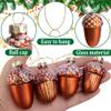 Watayo 12-Piece Gold Glass Pinecone Ornaments for Christmas Trees view 3