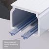 1–6 m Ceiling Curtain Track with Silent Rollers, Single-Track Aluminum Curtain Rail, Complete Set, White, 300 cm (9.8 ft) view 2