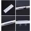 1–6 m Ceiling Curtain Track with Silent Rollers, Single-Track Aluminum Curtain Rail, Complete Set, White, 300 cm (9.8 ft) view 4