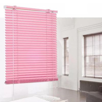 Suwooy Pink Aluminum Venetian Blinds, 25 mm Slats, 65 x 120 cm (26 x 47 in)