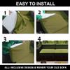 MCNDSI Outdoor Sofa Cushion Cover, Waterproof, Color 15, 50 x 45 x 10 cm view 4