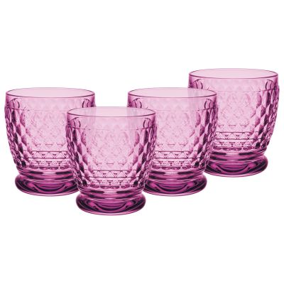Villeroy & Boch Boston Berry Tumbler Set of 4, 330 ml, Pink
