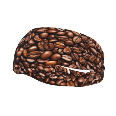 Funny Roasted Coffee Bean Headband for Sports and Workouts