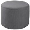 Odaima Round Ottoman Cover, Stretch Jacquard Slipcover for Footstools, 40/50/60 cm view 1