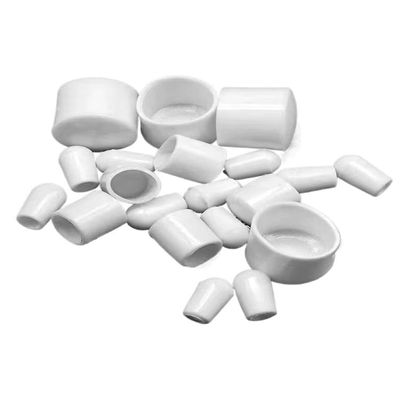Rubber End Caps and Screw Caps, 10-Pack, 2.519 mm Inner Diameter, White