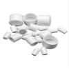 Rubber End Caps and Screw Caps, 10-Pack, 2.519 mm Inner Diameter, White view 1