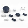 Rubber End Caps and Screw Caps, 10-Pack, 2.519 mm Inner Diameter, White view 3