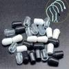 Rubber End Caps and Screw Caps, 10-Pack, 2.519 mm Inner Diameter, White view 4