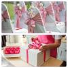 DMiotech 6mm x 46m Pink Polyester Satin Gift Ribbon view 3