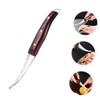 PRETYZOOM 5-Piece Stainless Steel Shrimp Peelers and Deveiners with Wood view 2