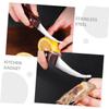 PRETYZOOM 5-Piece Stainless Steel Shrimp Peelers and Deveiners with Wood view 3