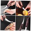 PRETYZOOM 5-Piece Stainless Steel Shrimp Peelers and Deveiners with Wood view 4
