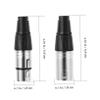 Mikinona 3-Pin XLR Plugs with Solder Connection, Zinc Alloy Microphone Audio Jacks, 20-Pack, Black view 2