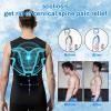 Activheld Slimming Vest for Men, Ionic Shaping Vest, Black Blue + White Blue, M view 3