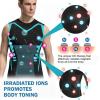 Activheld Slimming Vest for Men, Ionic Shaping Vest, Black Blue + White Blue, M view 4