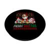 Merry Christmas Woof Sweater Santa Australian Shepherd PopSockets with Interchangeable PopGrip view 2