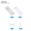 20-Piece Bright Silver and White Tassel Garland Banner view 3