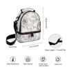 NQLYUT Double-Deck Insulated Lunch Bag for Adults, Floral Pattern view 2