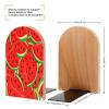 Large Wooden Bookends with Red Watermelons, 2-Pack view 2