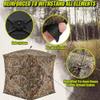 270° Transparent Hunting Blind with Sliding Windows for 2–3 People view 3