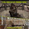 270° Transparent Hunting Blind with Sliding Windows for 2–3 People view 4