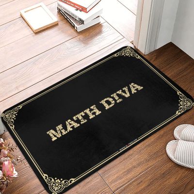 STUDE Large Outdoor Doormat, Math Diva Fall Design, 65 x 90 cm