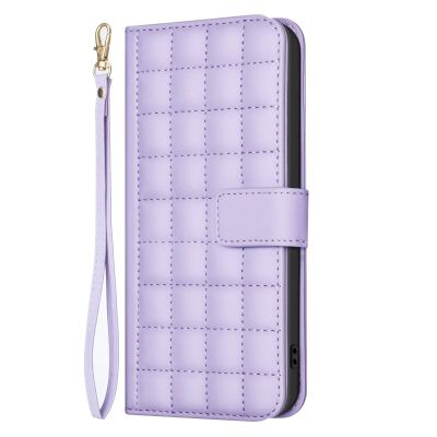 xinyunew Case for Motorola Moto G73, Litchi Leather Wallet Cover with Card Slots, Magnetic Closure, Stand Function and RFID Blocking, Purple