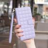 xinyunew Case for Motorola Moto G73, Litchi Leather Wallet Cover with Card Slots, Magnetic Closure, Stand Function and RFID Blocking, Purple view 2