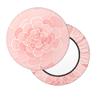 Round Velvet Bar Stool Cover with Thin 3-Layer Padding, Abstract Pink Flower view 2