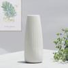 Modern Tall Ceramic Flower Vase, White, 30 × 9 cm, No. 280 view 3
