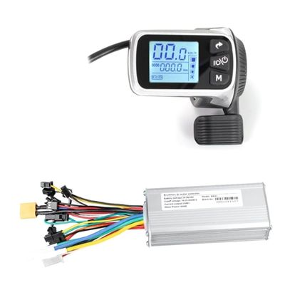 Rkbcjqa 124DX 24V/36V/48V 500W Brushless Electric Bike/Scooter Controller with LCD Display
