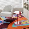 Preferspace Round Bar Table, Red, 48 x 48 x 72 cm view 2