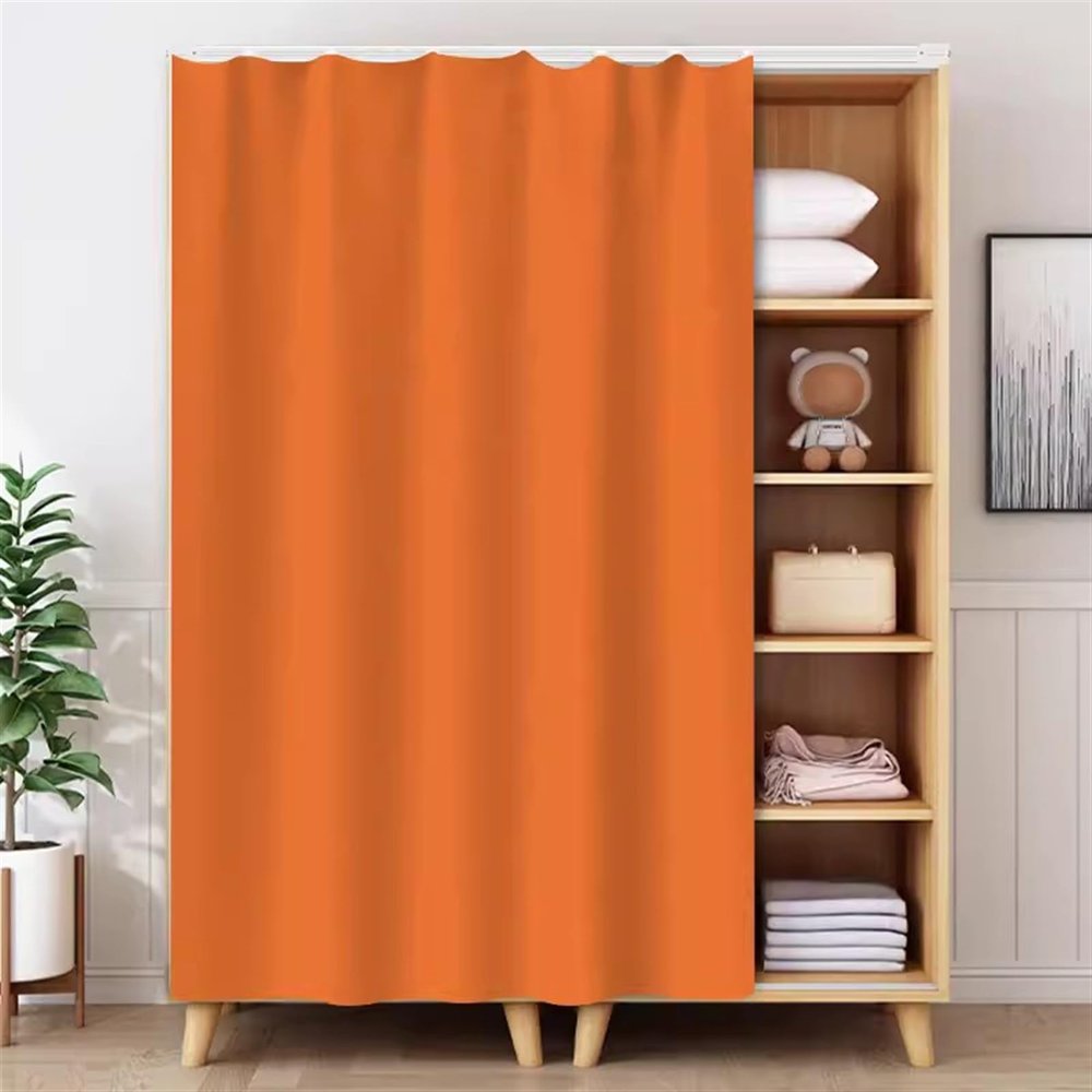 BESTORI Self-Adhesive Kitchen Cabinet Curtain, Washable and Dust-Resistant