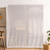 BESTORI Cabinet Curtains for Kitchen and Wardrobe, Hook-and-Loop Privacy Curtain, Semi-Transparent Tulle, White, 4, 240 x 250 cm view 1