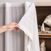 BESTORI Cabinet Curtains for Kitchen and Wardrobe, Hook-and-Loop Privacy Curtain, Semi-Transparent Tulle, White, 4, 240 x 250 cm view 3